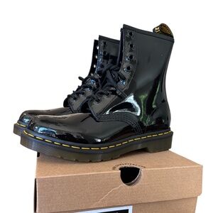 Dr. Martens Women's Size 7 Black Patent Leather Fashion Boot Punk Style Goth